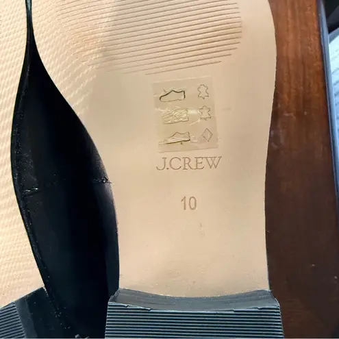 J.Crew  Milled Black Leather Double Tassel Loafers