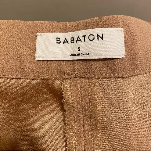 Babaton Aritzia Dexter Pull On Ankle Length Tuxedo Pant Size Small In Camel