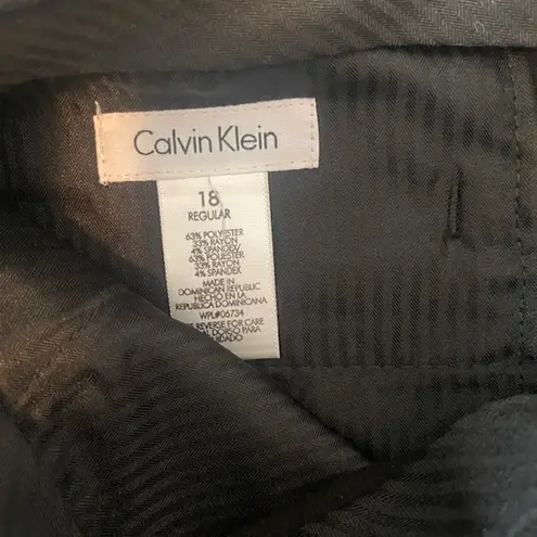 Calvin Klein  Black Professional Dress Pants Trousers Slacks Women Sz 18 Regular - Image 13