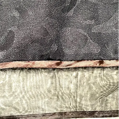 Sharagano Witchy Ghost Animal Print Black Skirt 8