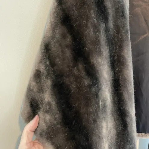 Princeton"s Mutation Vintage Brown Mink Fur Stole Cape Wrap Jacket Old Money Size M