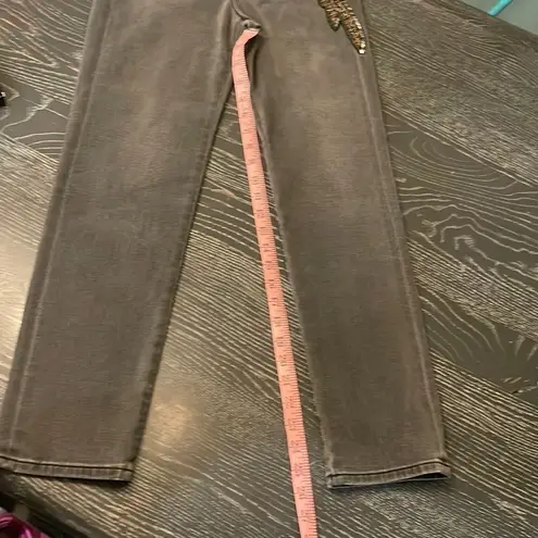 EXPRESS Nwt Super High Waist Beaded Side Slim Jeans, Size 00