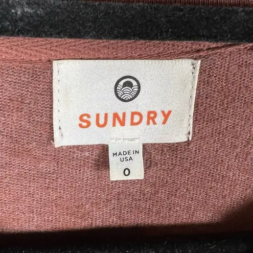 Sundry Women’s Leopard Print Crewneck Sweatshirt Size XS Oversized Designer - Image 7