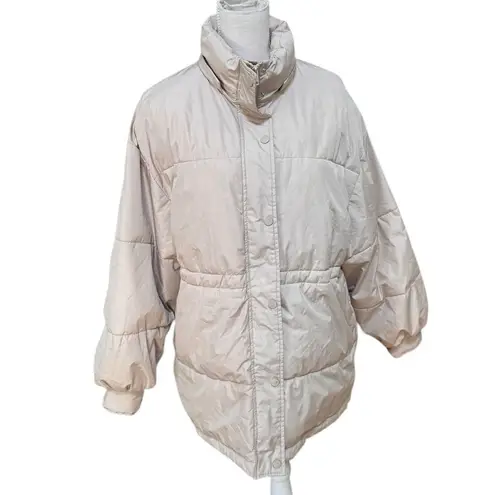 NA-KD Waist Drawstring Padded Jacket Large