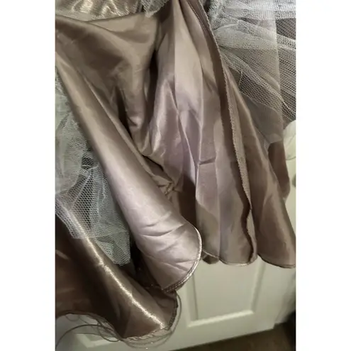 Short ForyouDress with Gray Applique for Homecoming Prom Birthday Dama Party Size M