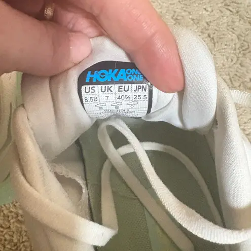 Hoka WOMEN'S BONDI 8 BLANC DE BLANC/SUNLIT OCEAN Size 8.5