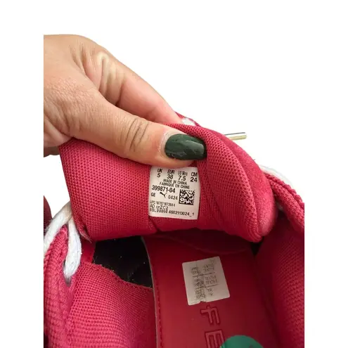 FENTY BY PUMA Red Platform Textured Sneakers Size 7.5