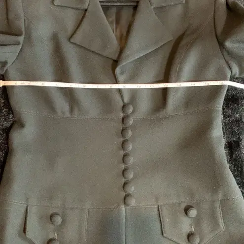 Black Moschery Vintage Wool Suit Blazer and Pencil Skirt Size 6