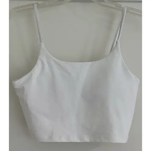 Halara  White Cropped Cami Tank Top Size Large NEW