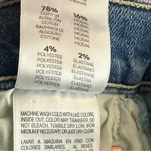 NWT Mother Denim High Waisted Rider Skimp Jeans in Tripping Twice Size 26 Blue