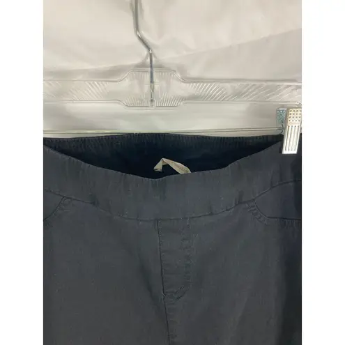 Soft Surroundings Elastic Waist Ankle Pants Black Size Medium