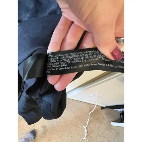 Massimo Dutti Linen Beach Cover Up w/ Hood