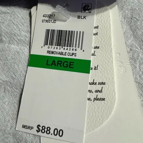 Becca Tie Dye Bikini Size Large MSRP $88 NEW Asymmetrical Tie Dye Swim Top