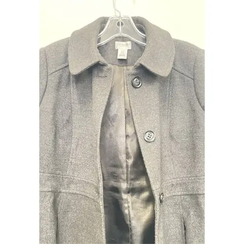 Motherhood Maternity Black Women's Button Front Winter Pea Coat - Size Small