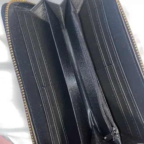 Zip around wallet BEAUTIFUL CLEAR RHINESTONES sparkling wallet Silver