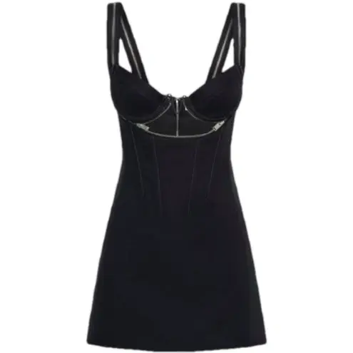 Dion Lee Zip Underwire Mini Dress Black Size 0