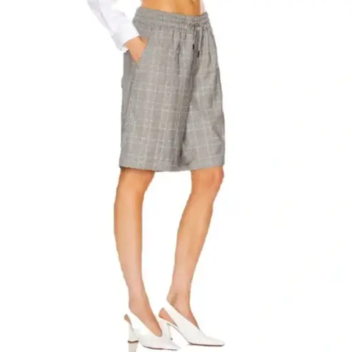 R13 Grey Wool Plaid Baggy Shorts NWT Size XS
