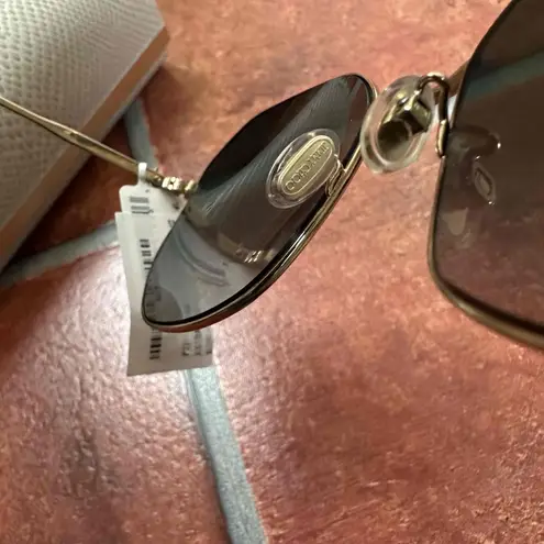 Jimmy Choo NWT Gold Squared Sunglasses