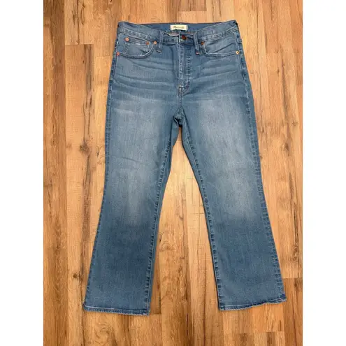 Madewell  Cali Demi-Boot Jeans Women's 30 Medium Wash High‎ Rise Stretch Denim