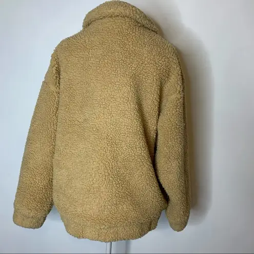 I am gia  teddy jacket Sherpa coat sz XS caramel tan