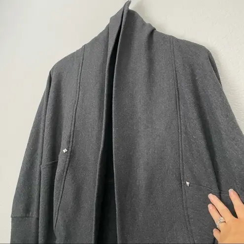 Bluenotes Cocoon Open Cardigan Dark Gray XS