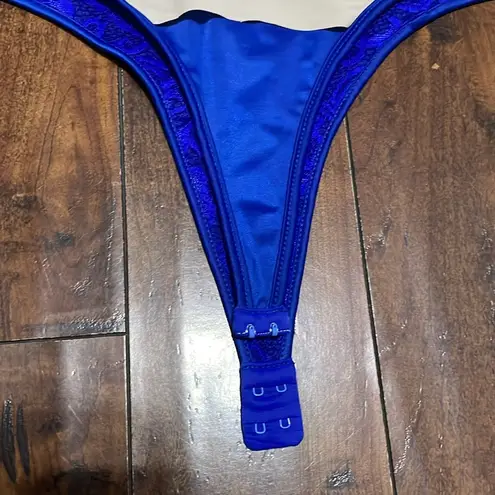 Body Shaper Faja Blouse Top Blue Lace Made in Colombia Body Control Size XL