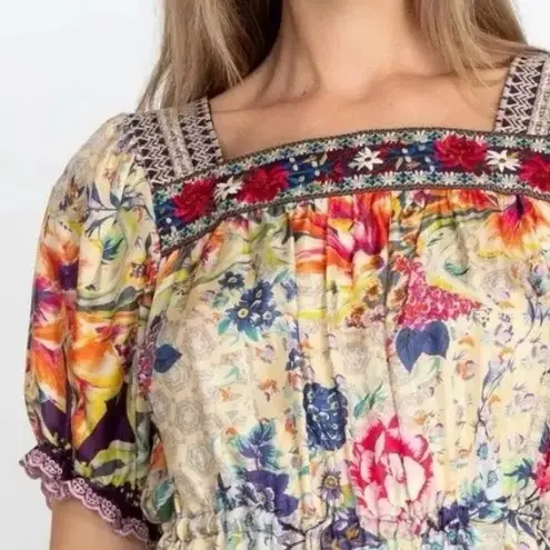 Johnny Was Topiary Rumi Silk Dress w slip NWT