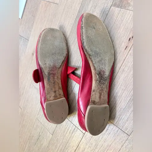 Chloé Chloe red leather ballet shoes size 39