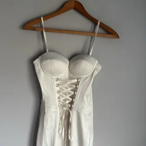 Meshki NEW CAMELIA Corset Midi Dress - Ivory XS