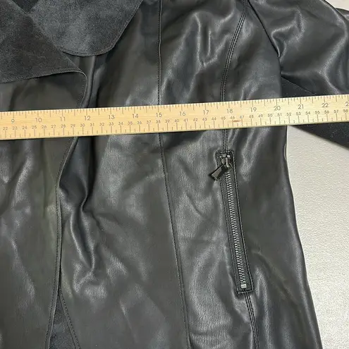 Bagatelle Black Faux Leather Jacket Size Large