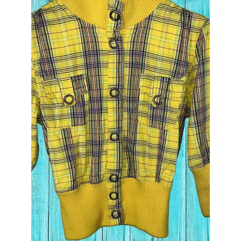 Forever 21 Forever Twentyone Yellow Button Jacket Blazer