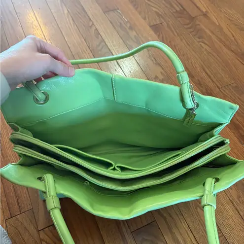 Sag Harbor Vintage Y2K Lime Green Tote Bag