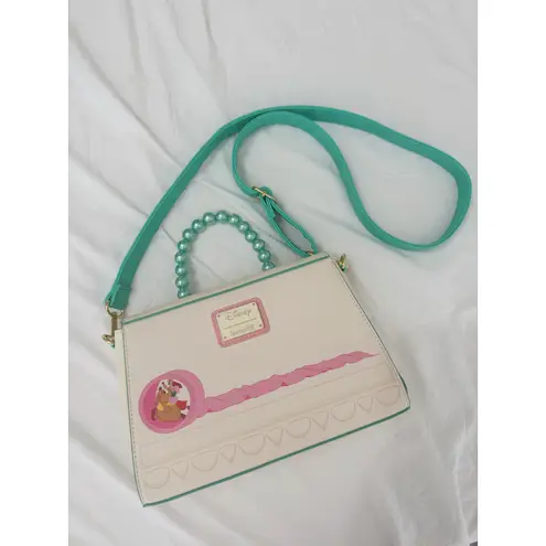 Lounge Fly Disney Cinderella Gus Gus & Jaq Bead Handle Crossbody Whimsical Purse