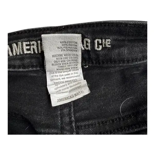 American Rag Cie BLACK JEANS Button Skinny Jean Denim 28x27 Women's 7 Stretch Size undefined