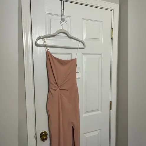 Nookie NWT Lust One Shoulder Gown in Blush