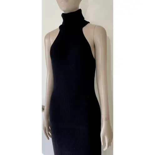 Reiss Black Clemmy Cashmere Blend Sweater Dress
