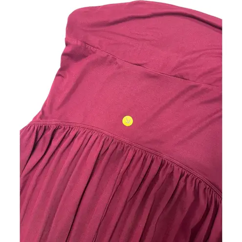 Halara Jumpsuit Womens Extra Large Red Strapless Casual Relaxed Lounge Boho