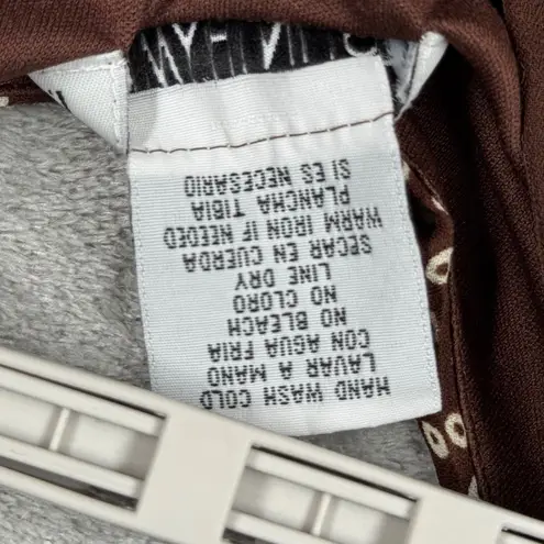 Just In Thyme Dress Brown White Dot Print Boho Tribal 12 Festival Party Office