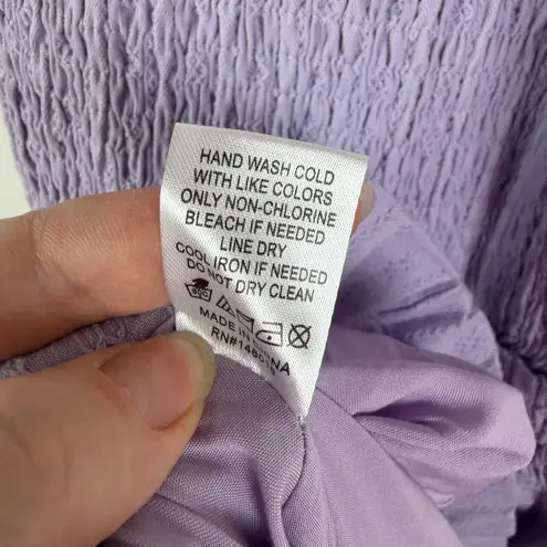 Lost + Wander NWT Angel in Disguise Maxi Dress Size XS Lavender Smocked Cottage - Image 7