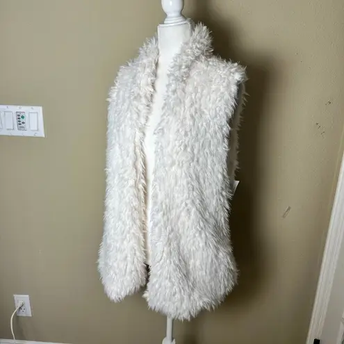 Ashley by 26 International New NWT Faux Fur Longline Vest Size Large