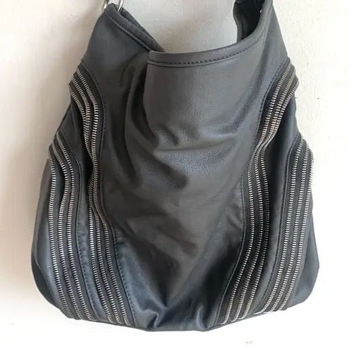 Olivia + Joy Slouchy Hobo Zipper Detail Shoulder Bag