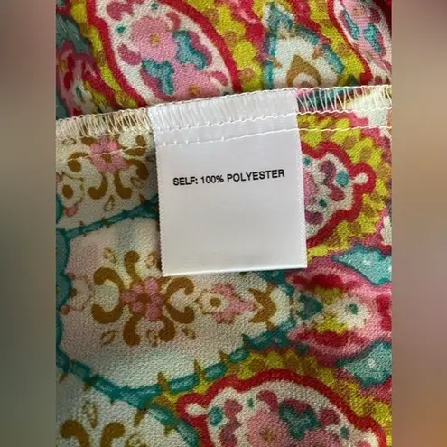 Rose + Olive Boho Floral Mandala Blouse Size M NWOT