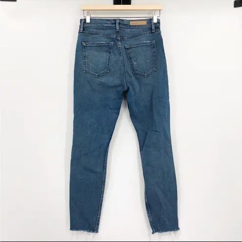 GRLFRND GrIfrnd Karolina High Rise Skinny Raw Hem Jeans Sixpence size 27