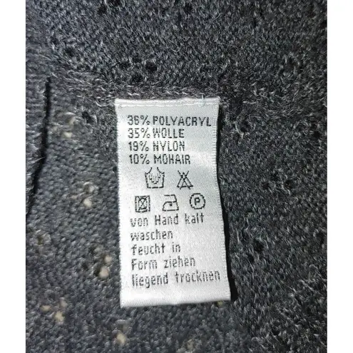 Hallhuber Trend Sweater Gray Dress Size Small Belt Loops Mohair Wool Nylon Poly