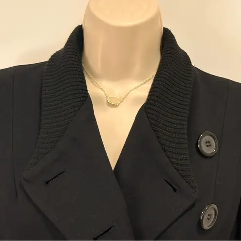 Bailey 44 Britto Jacket Asymmetrical Buttons Military Knit Wool Black XS Chic