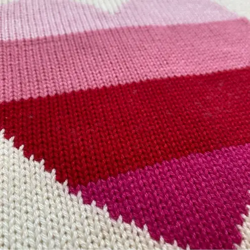 NWT Wear For Good Preston Drop Shoulder Heart Intarsia Sweater Size L