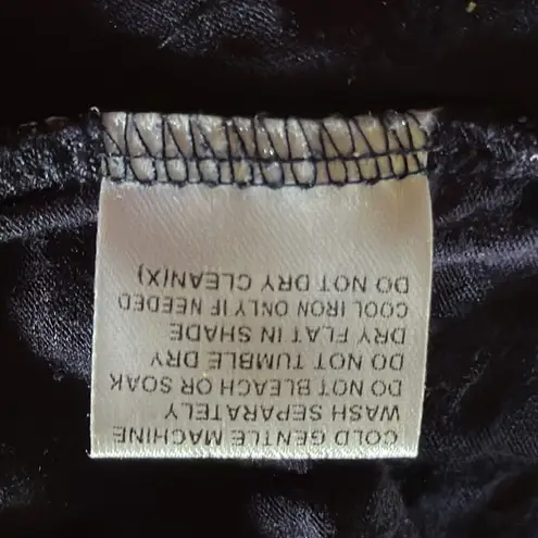 Papillion‎ Navy White Polka Dot Layered Tank Top Sleeveless Dressy Lined Large Blue