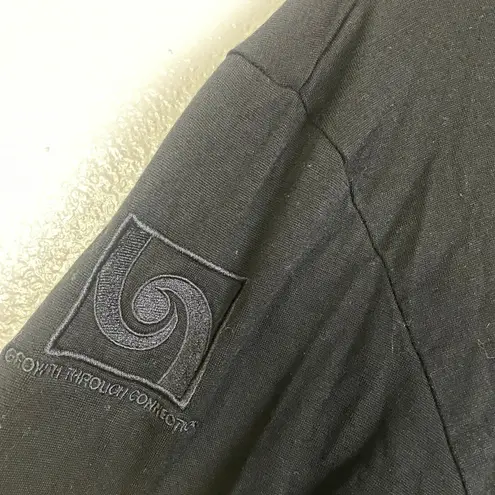 Untouched World Merino Base Layer Womens Small Black Pullover 1/4 Zip *Flaw/Logo