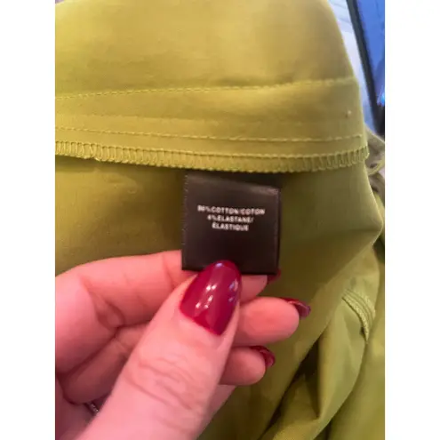 Lafayette 148 New York Barrow Straight Leg Pants Green Women's sz. 12