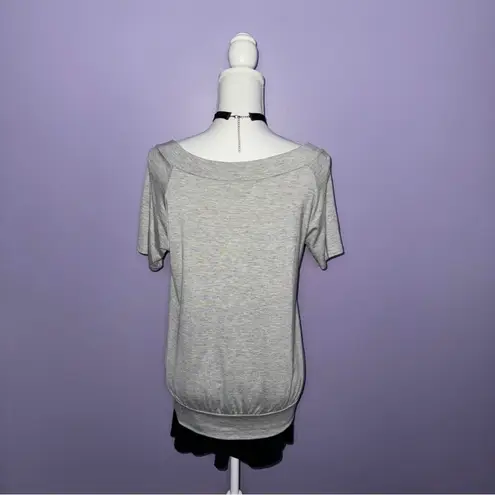 Cherish NEW Grey Off the Shoulder Top